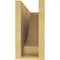 Ekena Millwork 5"W x 15"D x 10"H Classic Alpine Rough Cedar Woodgrain TimberThane Corbel, Primed Tan CORUR05X15X10ALPRCPR - alternate 6